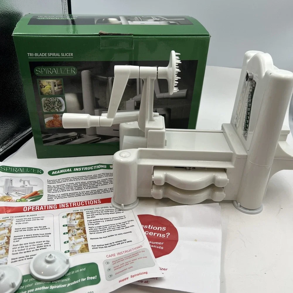 3-Blade Spiralizer‎ Vegetable Spiral Slicer Veggie Pasta Spaghetti Maker